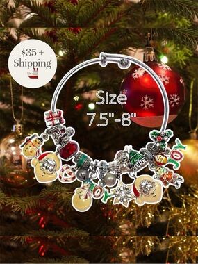 Custom Ugly Christmas 🎅🎄 charm bracelet 💗